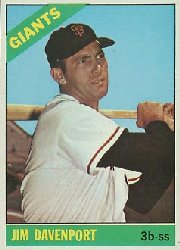 1966 Topps Baseball Cards      176     Jim Davenport